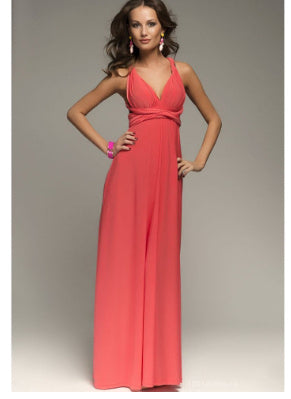Women's Sexy Long Party Dress - Club Floor-Length Summer Backless Bandage Maxi Dress