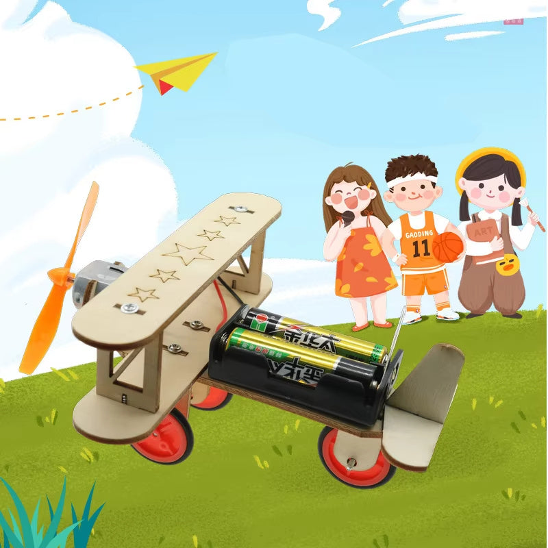 Wooden DIY Airplane Kids Puzzles - Educational Science Toys for Children