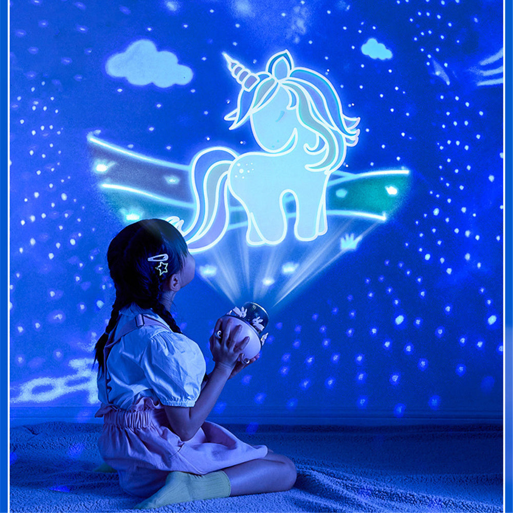 Night Light Projector Kids Nursery Children Room Space Rotation Rechargeable Led Night Lamp Birthday Christmas Gift