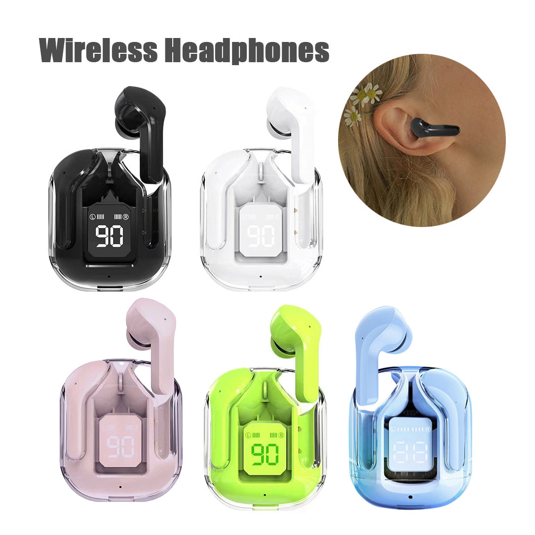 True Wireless Bluetooth Headset Digital Display ENC Noise Reduction - TechSavvy