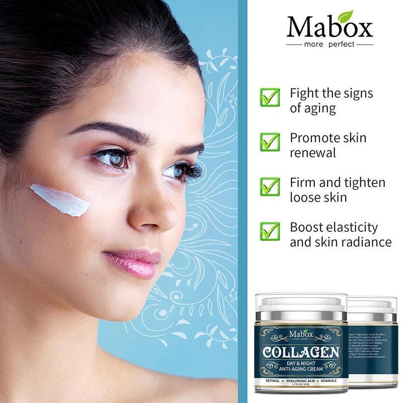 Collagen Anti-Aging Face Cream with SPF10 - Moisturizing Wrinkle Remover (50g)