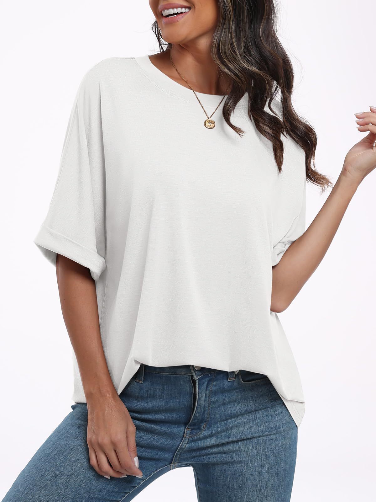 Women's Pullover Top Loose Short Sleeve - Summer Collection