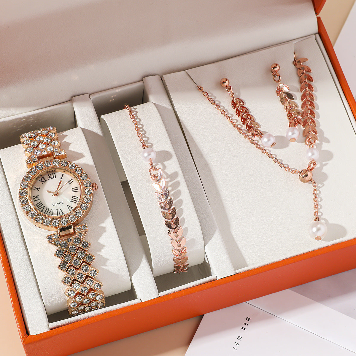 Women's Wrist Watch | Rhinestone Quartz Bracelet | iukstore