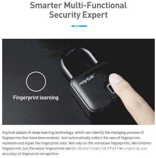 Smart Fingerprint Padlock - Waterproof L3