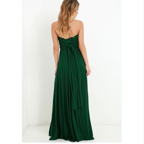 Women's Sexy Long Party Dress - Club Floor-Length Summer Backless Bandage Maxi Dress