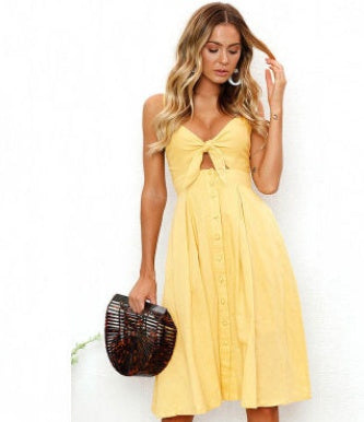 Women's Summer Party Dress - Sleeveless Backless Strap Long Close-fitting Sheath Female Evening Dresses