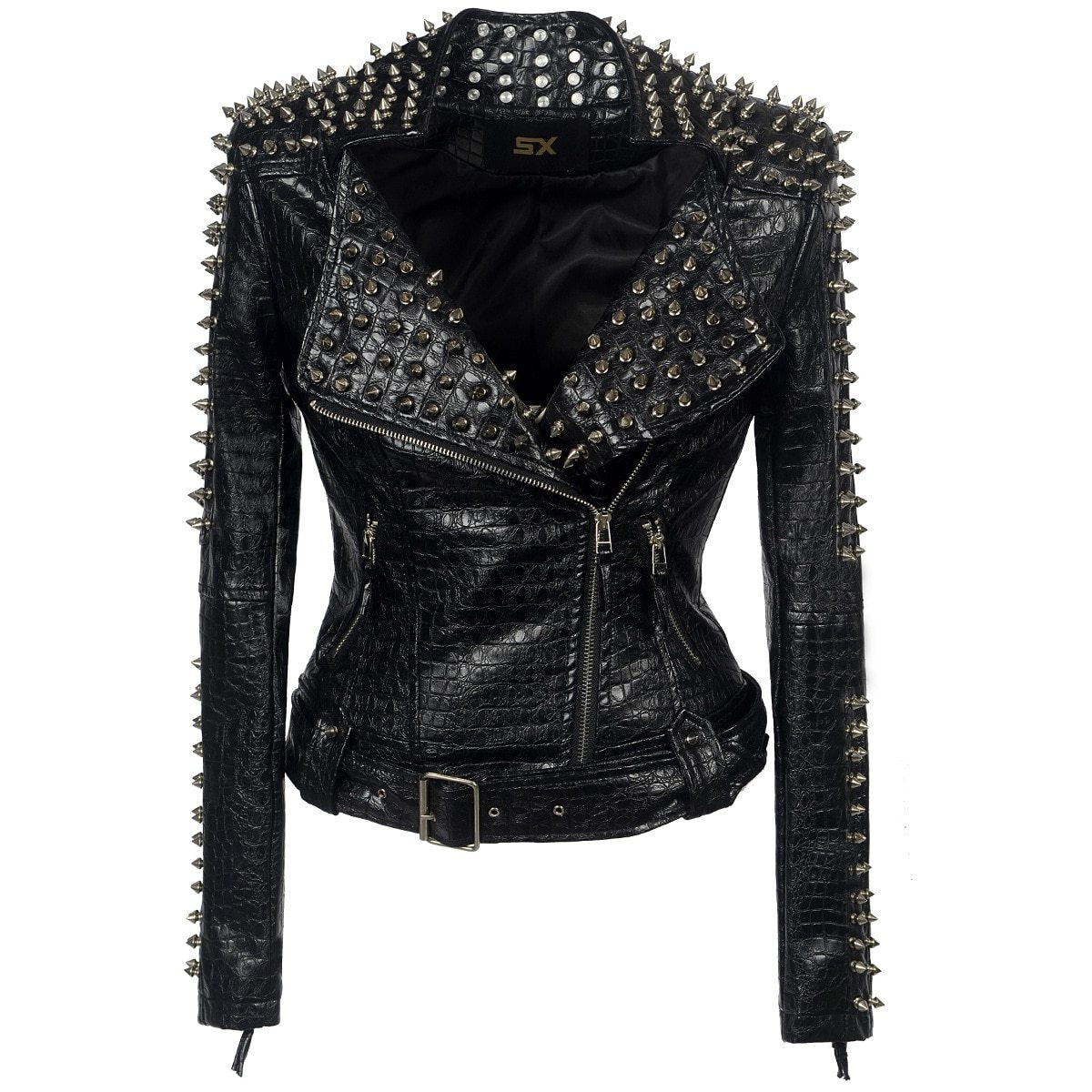 Punk Style Short Leather Jacket