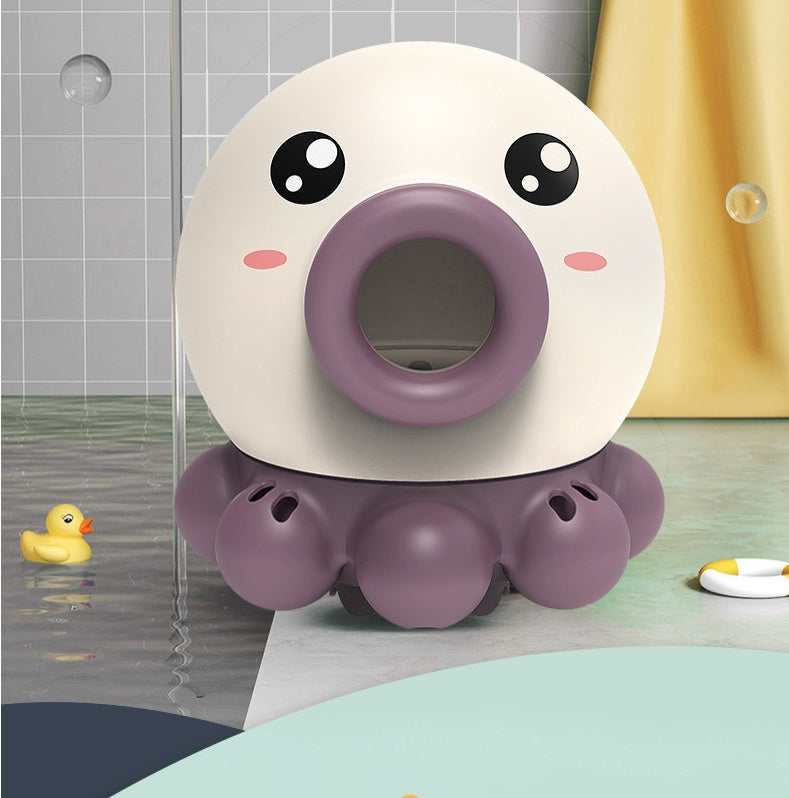 Octopus Fountain Bath Toy - Water Spray & Rotating Shower - Summer Fun for Kids