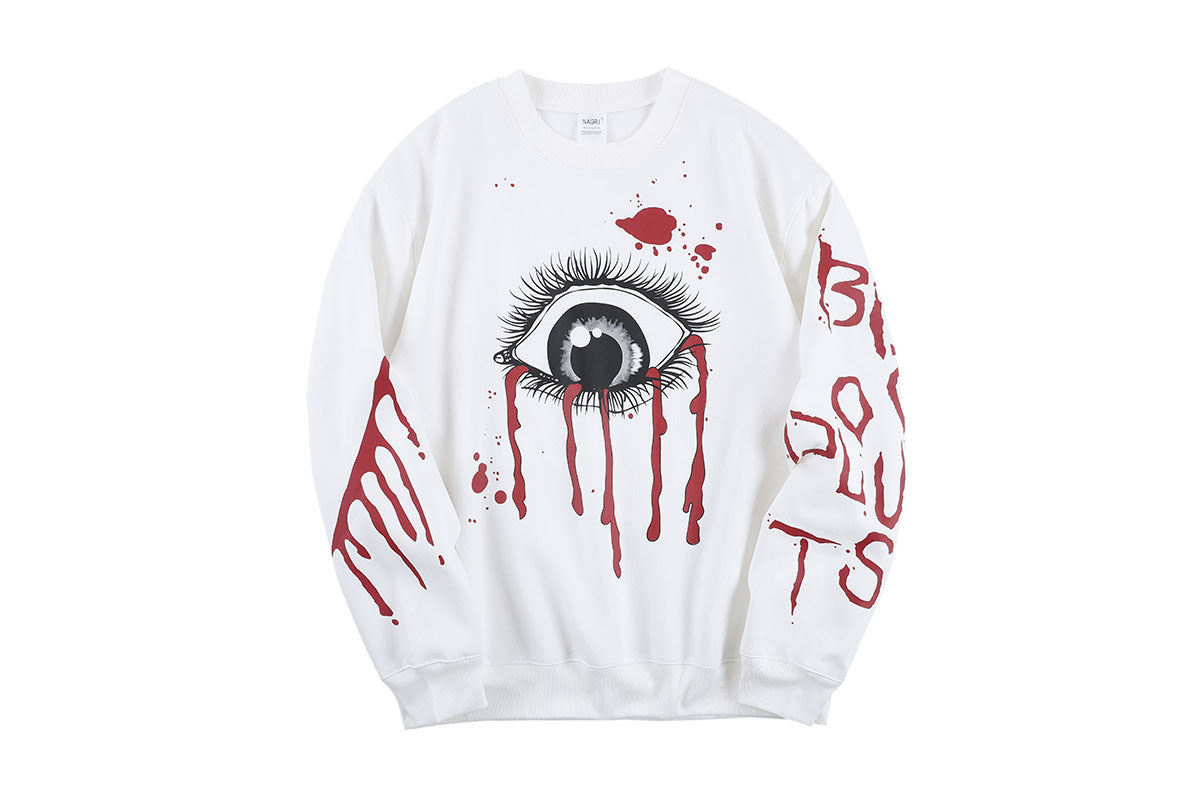 Printed Round Neck Loose T-Shirt For Men And Women