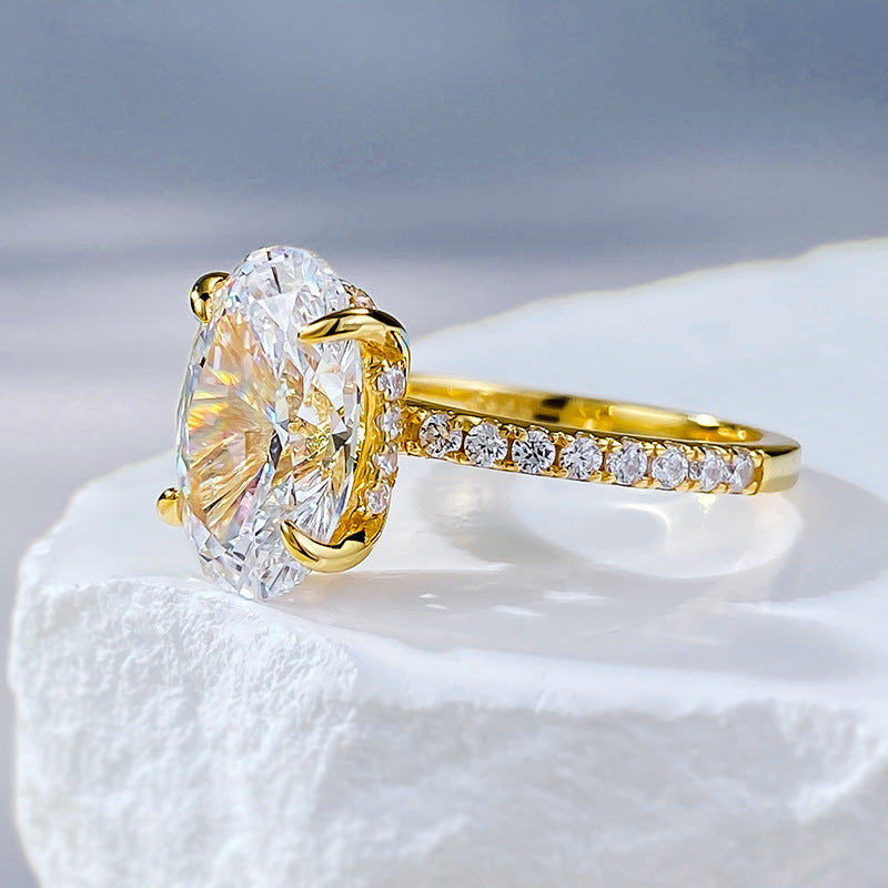 925 Sterling Silver Rings | Oval Redean Ring | iukstore