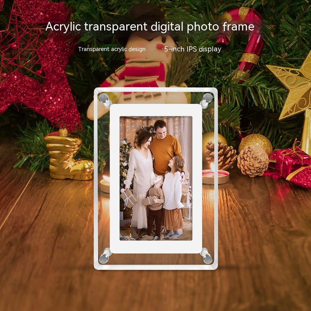 Transparent Fashion Digital Electronic Photo Album Video Advisement Player Business Gift Photo Frame