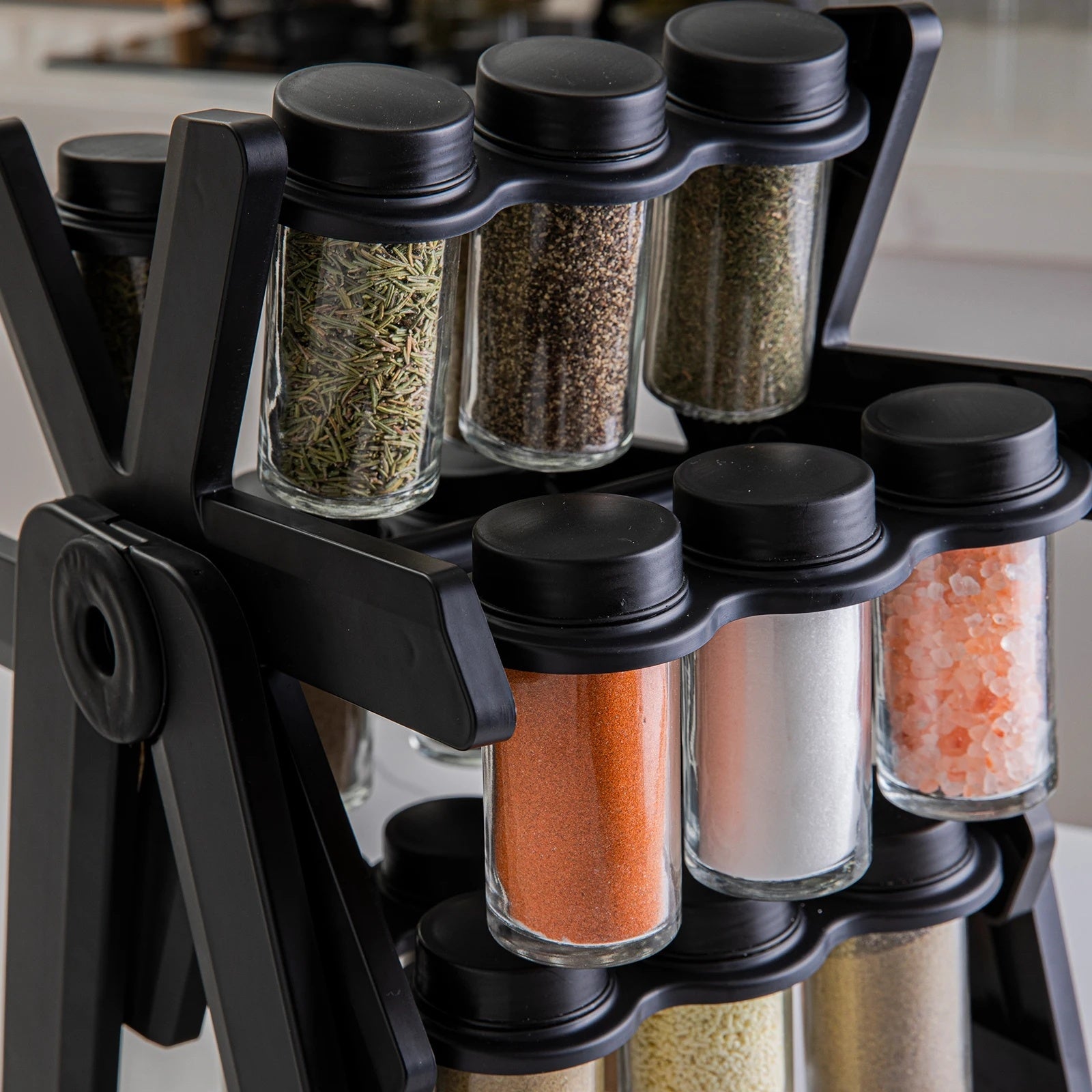 Rotating Ferris Wheel Seasoning Rack - Kitchen Storage Organizer