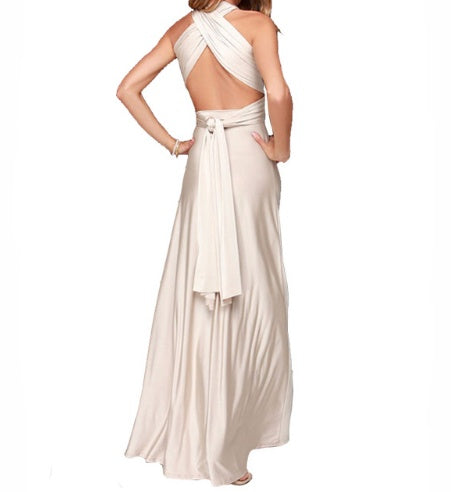 Women's Sexy Long Party Dress - Club Floor-Length Summer Backless Bandage Maxi Dress