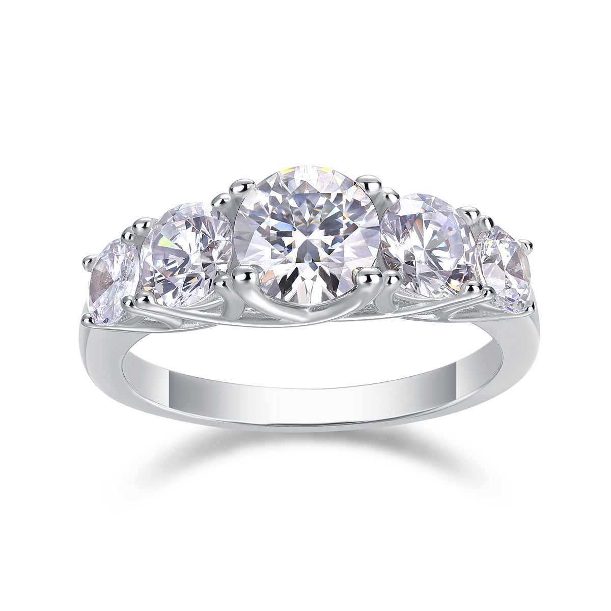 Moissanite Silver Ring - Luxury Diamond Alternative Rings