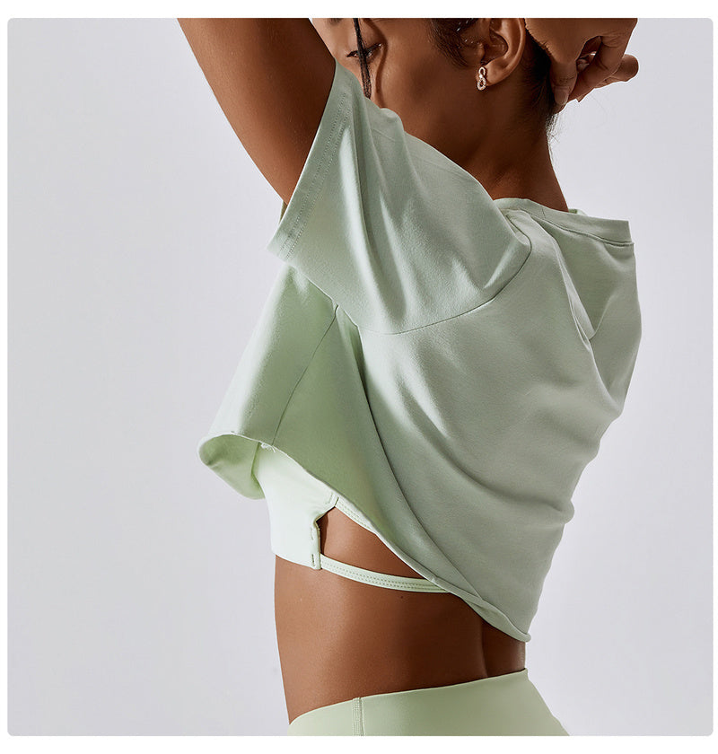 Yoga & Fitness Short Sleeve T-shirt for Women