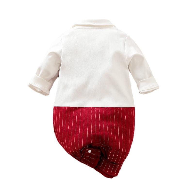Baby Boy Autumn Romper - Warm & Stylish