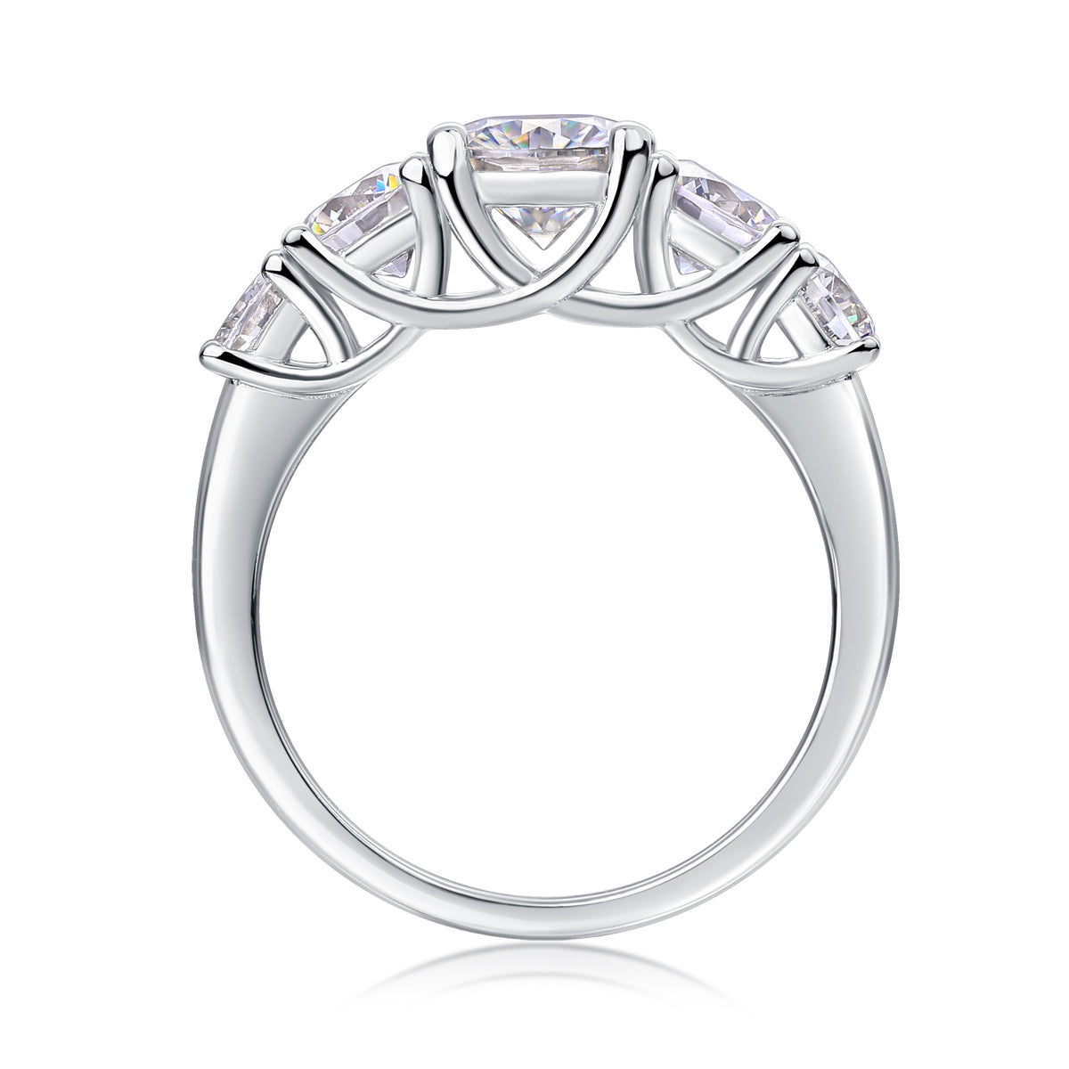 Moissanite Silver Ring - Luxury Diamond Alternative Rings