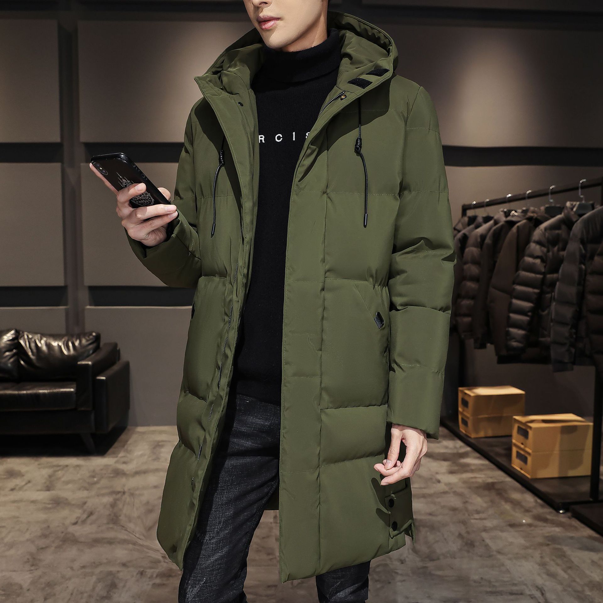 Men's Winter Down Coat - Warm & Stylish Outerwear