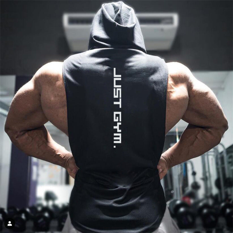 Men's Fitness Hooded Vest - Loose Fitting for Ultimate Comfort