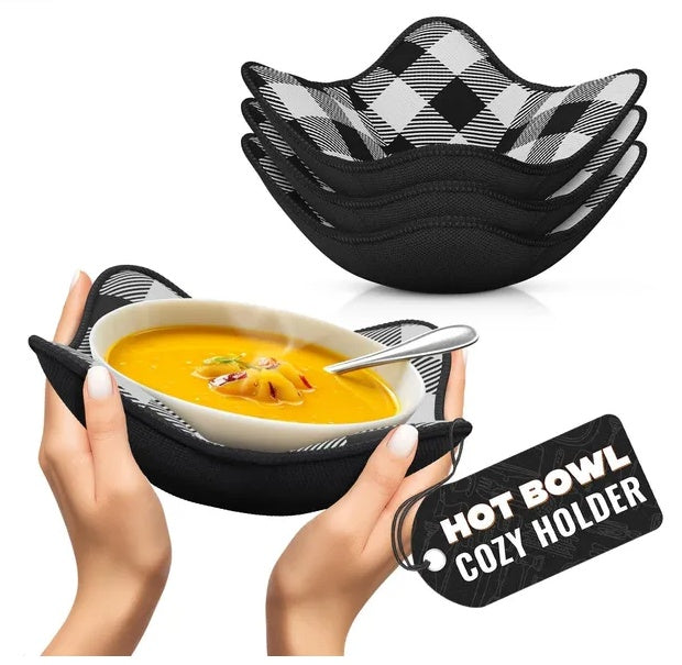 Microwave Bowl Holder Set - Kitchen Essentials for Home Cooking