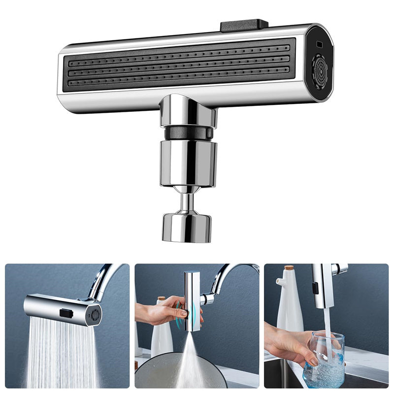 Premium Kitchen Faucet Waterfall Outlet - Universal Rotating Bubbler Nozzle