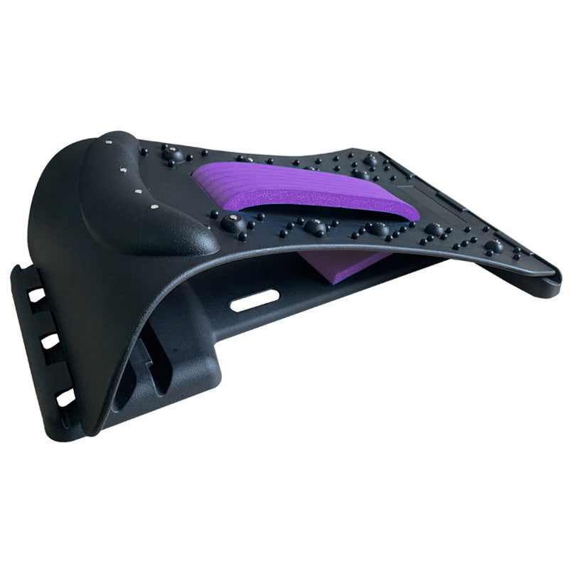 Ergonomic Back Massager - Lumbar Support Stretcher with Magnetic Therapy Pain Relief Device