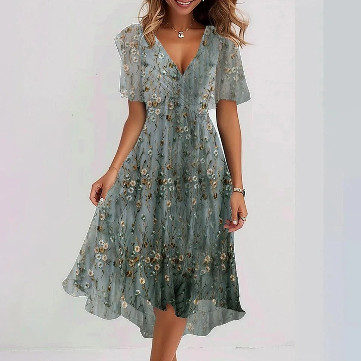 Elegant Summer Chiffon Dress for Women