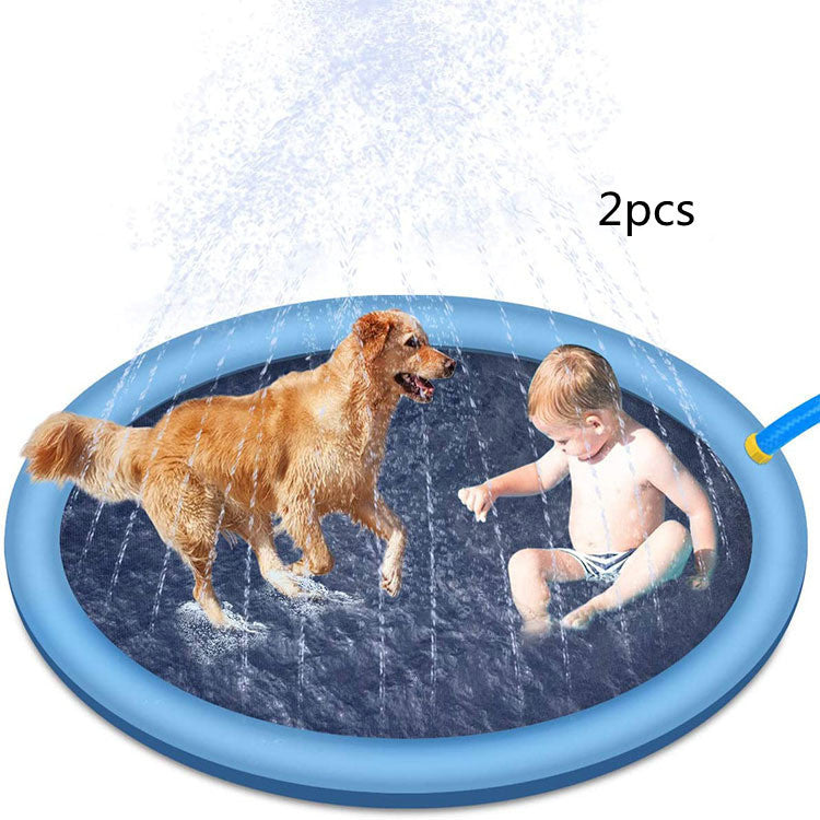 Non-Slip Splash Pad for Kids & Pets - Summer Fun in Your Backyard!