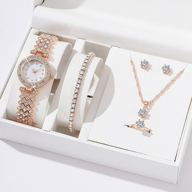 Women's Wrist Watch | Rhinestone Quartz Bracelet | iukstore