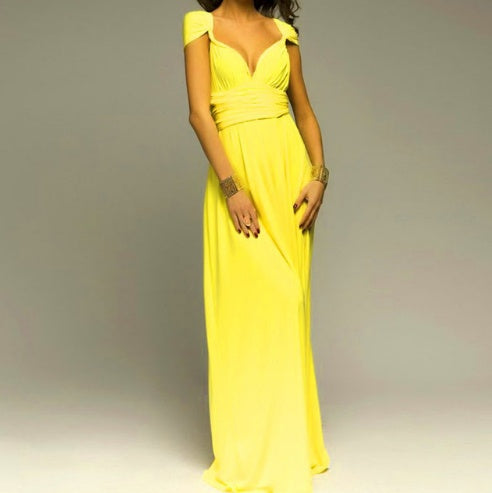 Women's Sexy Long Party Dress - Club Floor-Length Summer Backless Bandage Maxi Dress