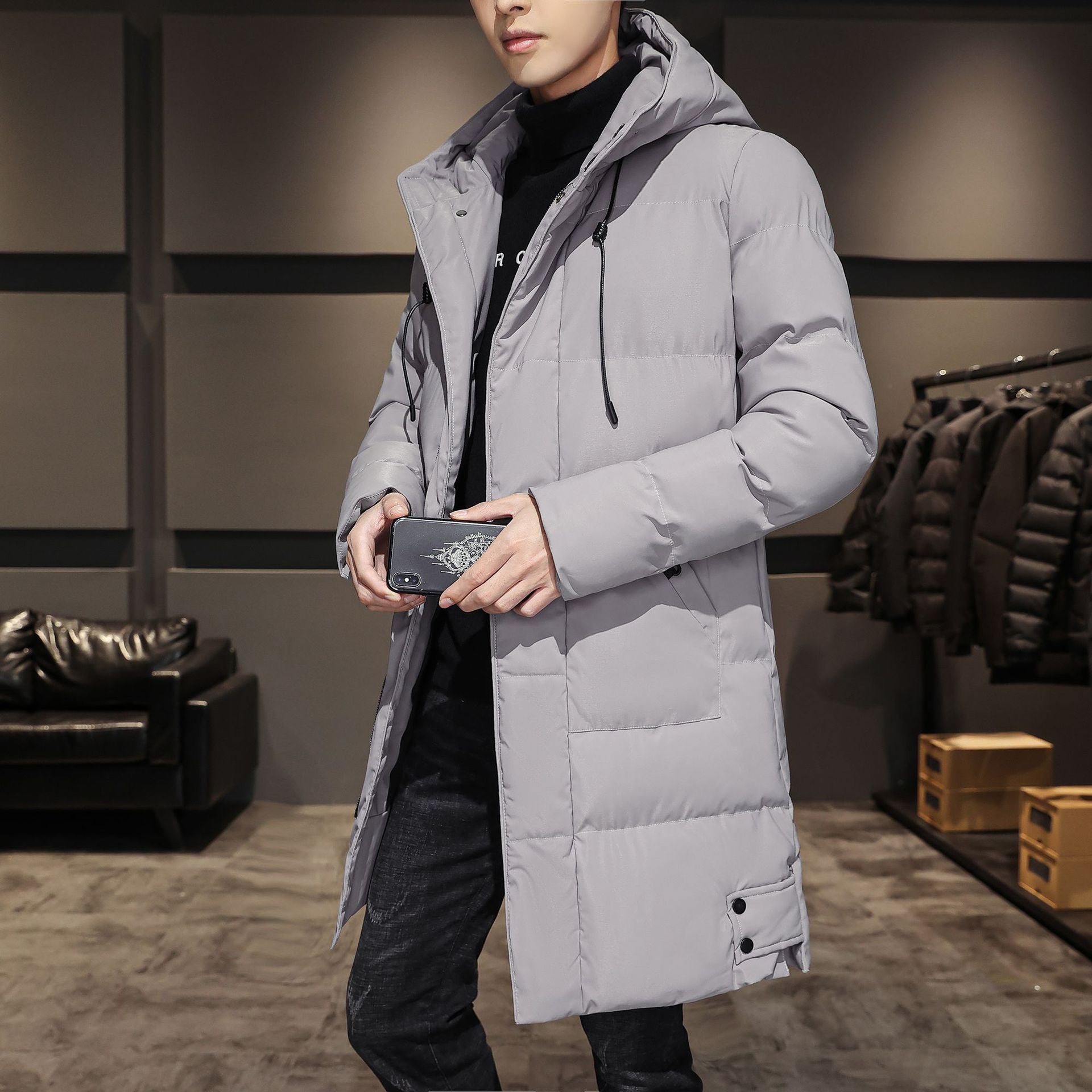 Men's Winter Down Coat - Warm & Stylish Outerwear