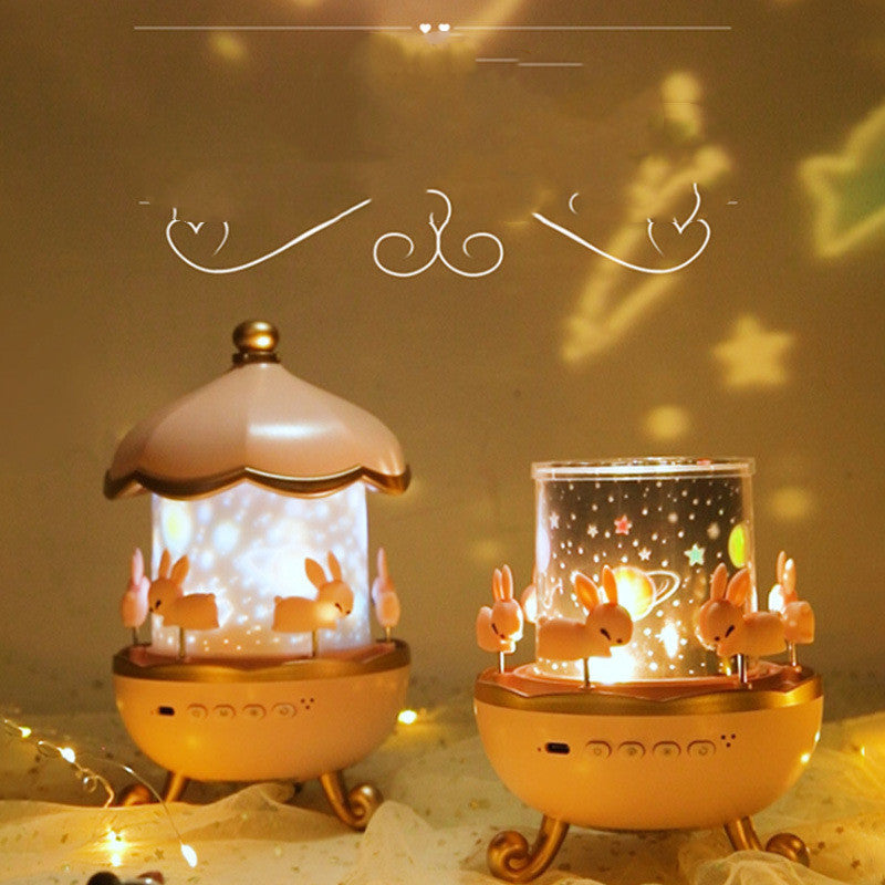 Night Light Projector Kids Nursery Children Room Space Rotation Rechargeable Led Night Lamp Birthday Christmas Gift