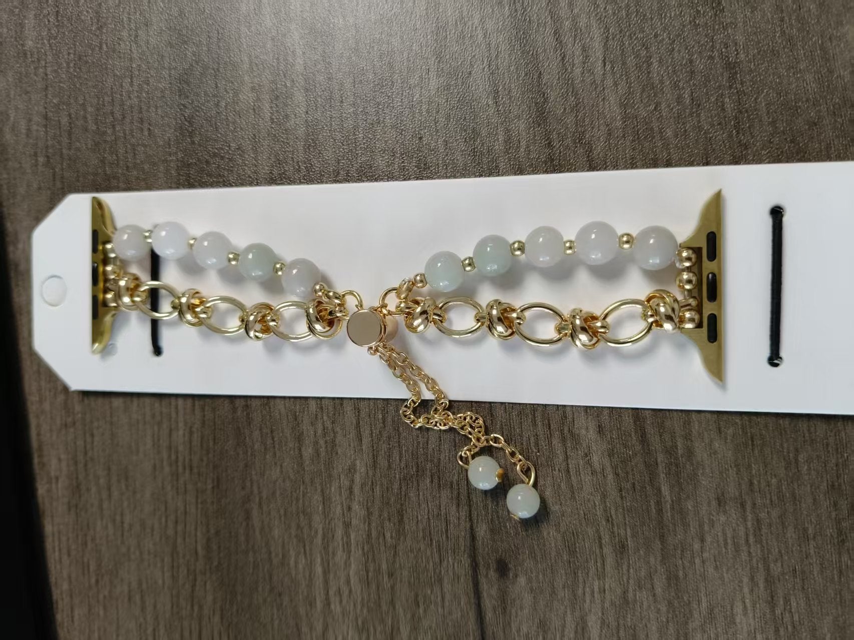 Stylish Watch Wristband Buckle Bead Ornament Strap