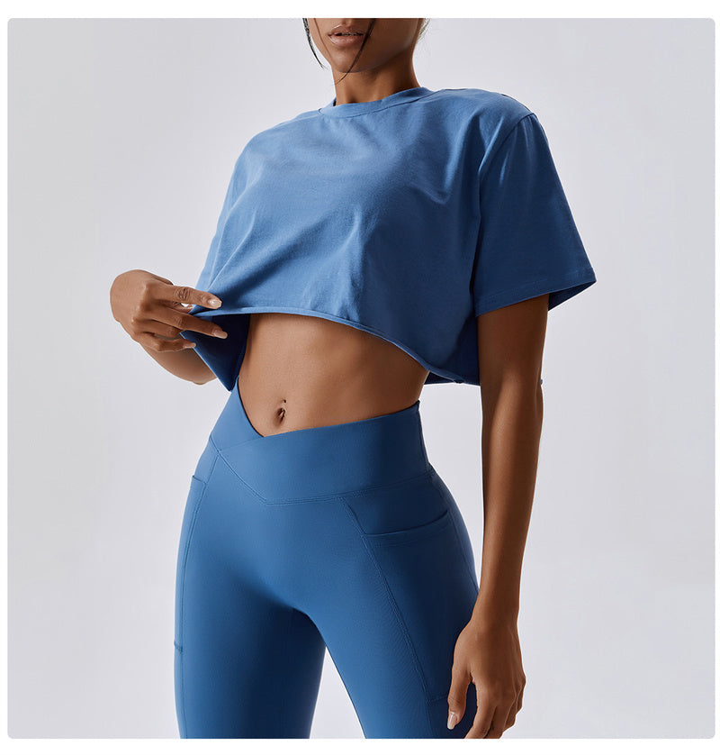 Yoga & Fitness Short Sleeve T-shirt for Women