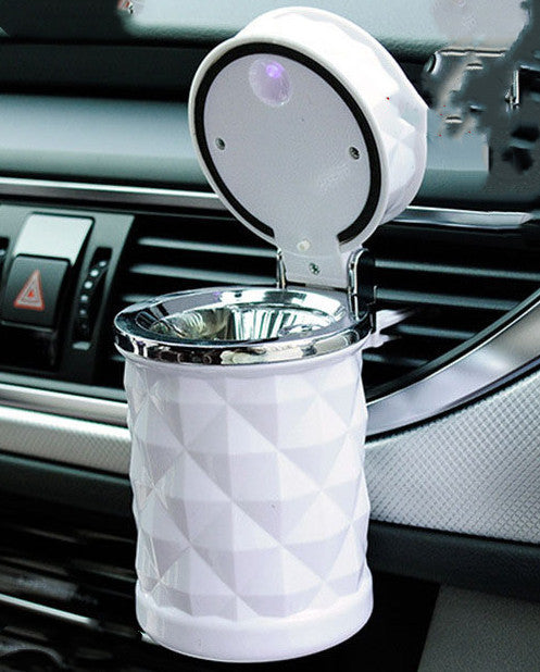 Portable Solar Car Ashtray - Detachable & Windproof