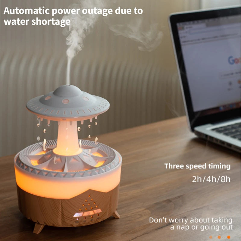 UFO Raindrop Humidifier, Aromatherapy Air Diffuser