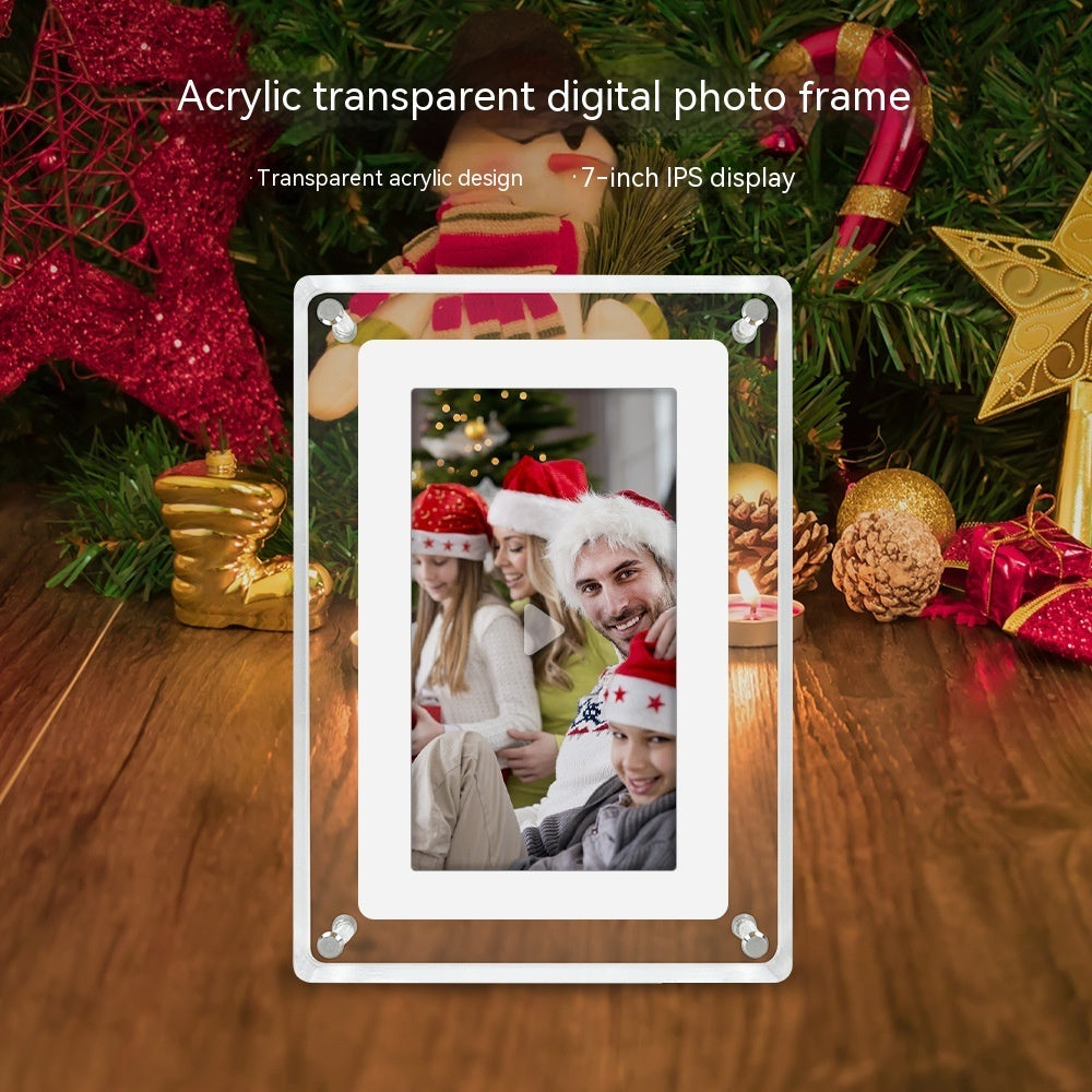 Transparent Fashion Digital Electronic Photo Album Video Advisement Player Business Gift Photo Frame