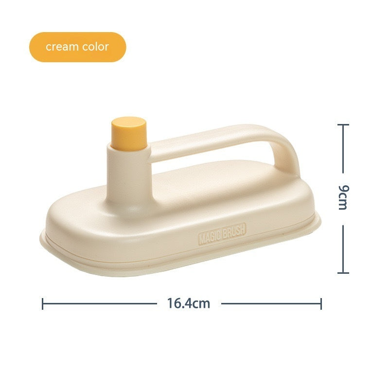 Kitchen & Bathroom Cleaning Magic Brush | Glass Wall Cleaning | Bath Brush Handle Cleaning Rag - CleanTech