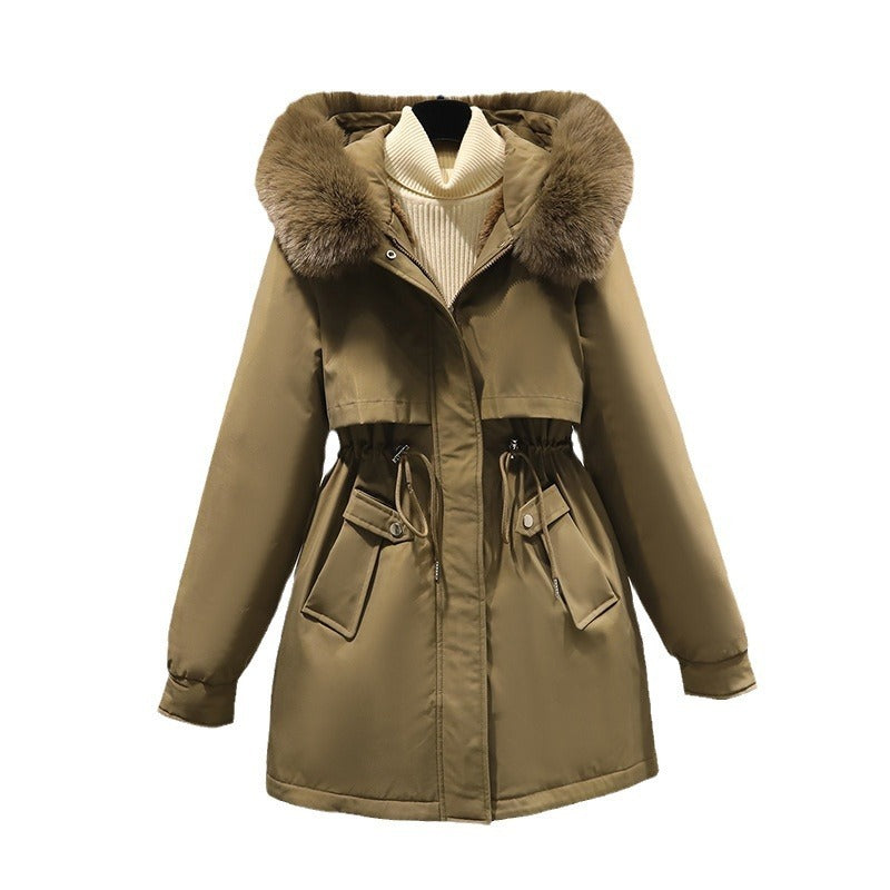Korean Style Small Waist Down Coat - Stylish & Warm