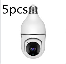 1080P WiFi Security Camera Bulb - 4X Zoom E27 Home 5GWiFi Alarm Monitor