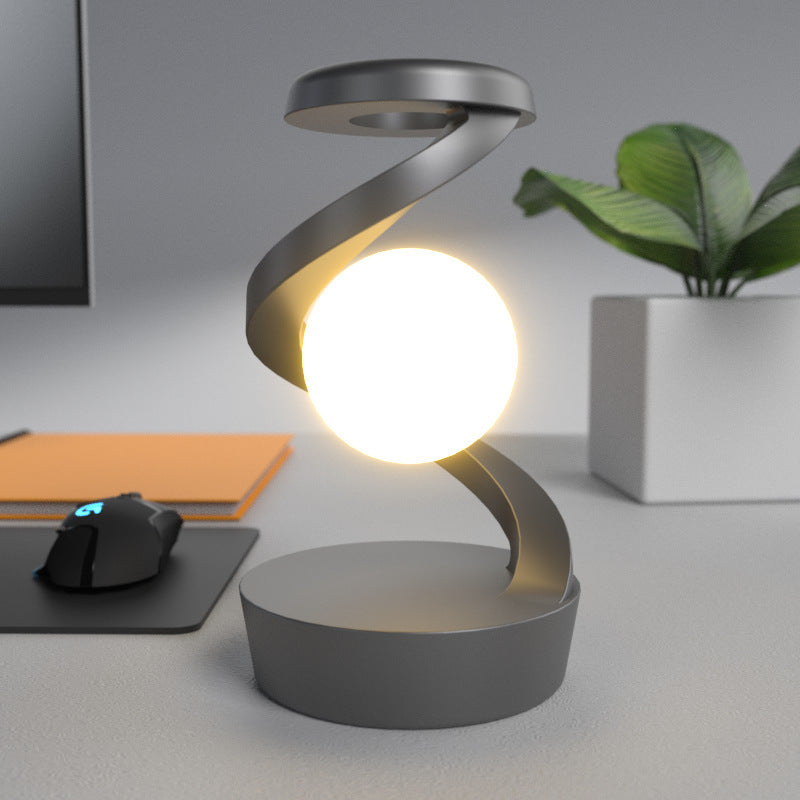 Smart Moon Desk Lamp | Wireless Charger & Gesture Control