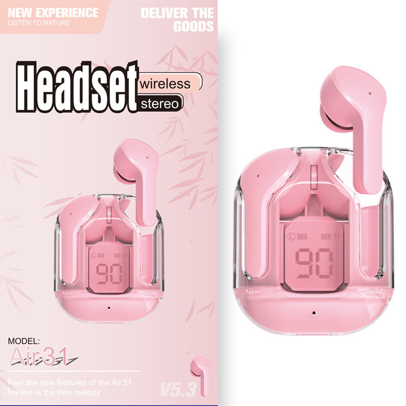 True Wireless Bluetooth Headset Digital Display ENC Noise Reduction - TechSavvy