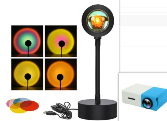 Sunset Projection Lamp Night Light Wall Decoration Lighting - TechBloom
