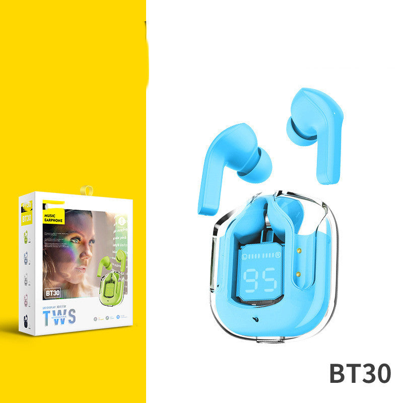 True Wireless Bluetooth Headset Digital Display ENC Noise Reduction - TechSavvy