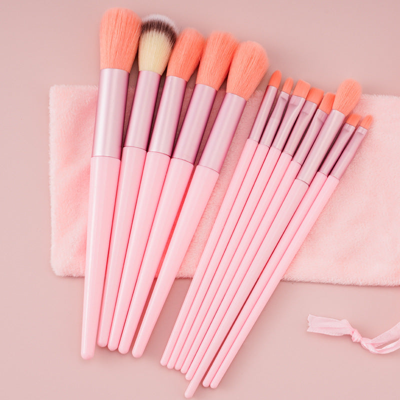 Professional 13-Piece Makeup Brush Set - Complete Beauty Kit with Storage Options