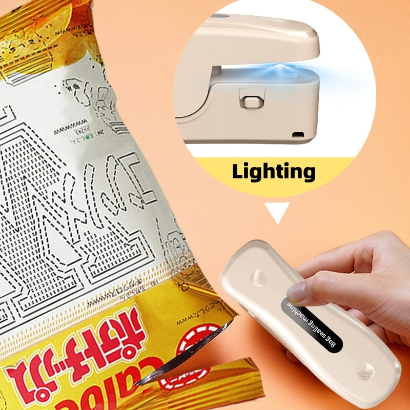 Portable USB Mini Sealing Machine Kitchen Gadgets Rechargeable - TechSavvy