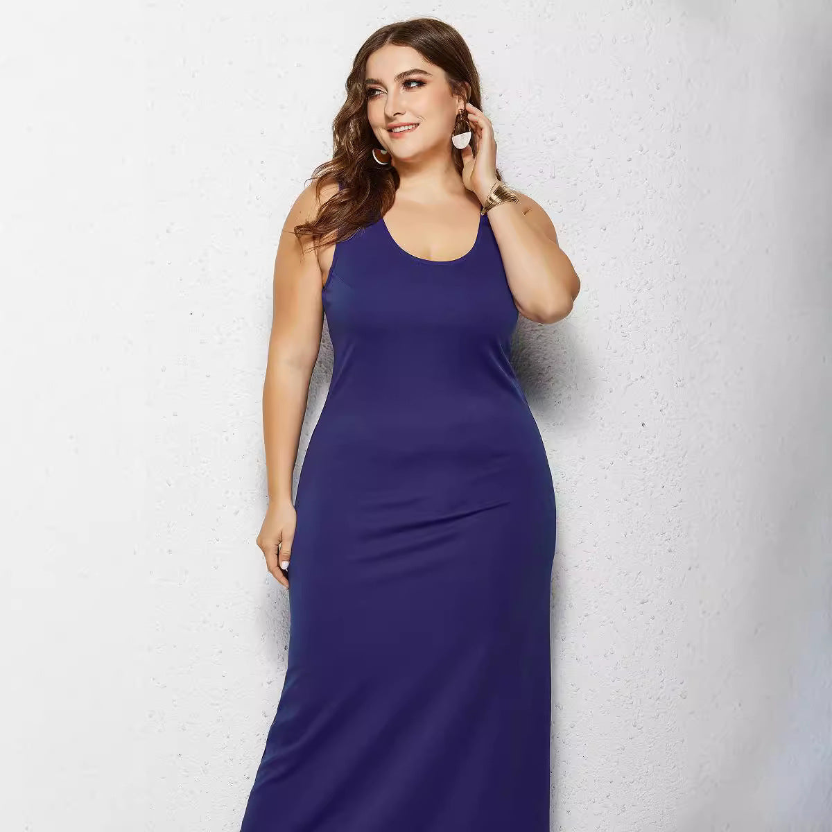 Plus Size Knitted Dress - Stylish & Comfortable