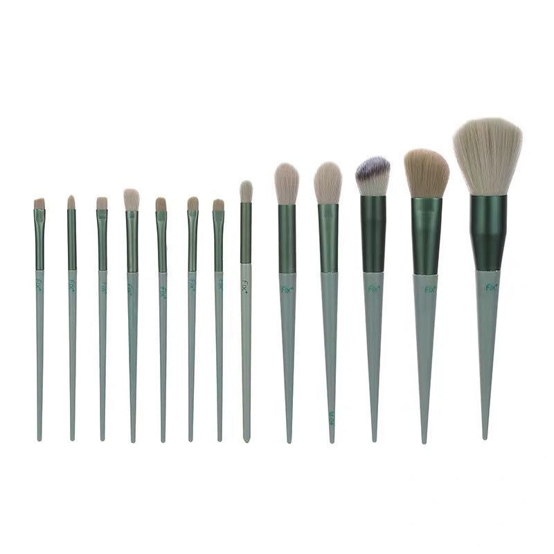 Professional 13-Piece Makeup Brush Set - Complete Beauty Kit with Storage Options