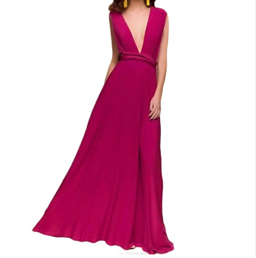 Women's Sexy Long Party Dress - Club Floor-Length Summer Backless Bandage Maxi Dress
