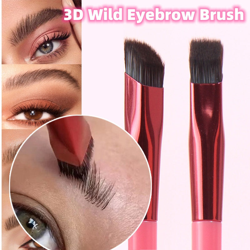 Professional Precision Eyebrow Brush - 3D Hair-Like Strokes & Concealer Tool